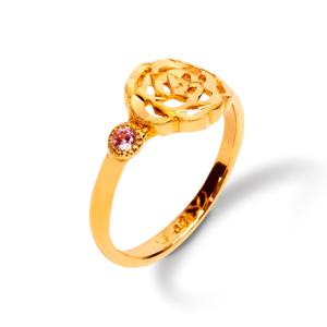 [엘렌쥬얼리] 24K 순금 로즈 플라워 금 반지 3.75g