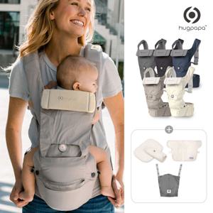 허그파파 다이얼핏 PRO 올인원 힙시트 아기띠 & 침받이 세트