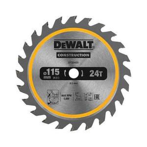 원형톱날 목공원형톱 목재용 4.5인치x24날 DT20420 디월트