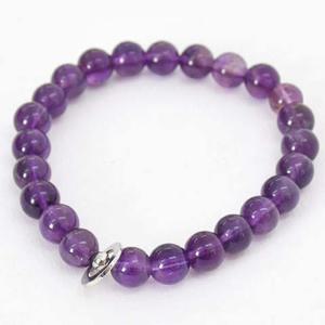 [JJQUEEN] 심플 기본 자수정 팔찌 B335