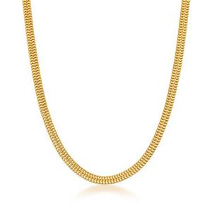 [한국금다이아몬드] 여자 순금 목걸이 폭스 체인 줄 24K 37.5g 18K장식