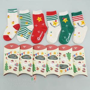 [꼼지]Y별산타(6족)세트 유아 아동 크리스마스양말