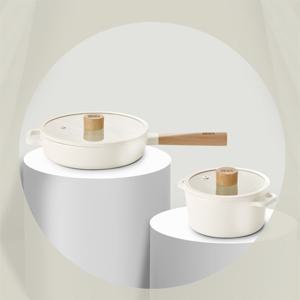 베카 블랑우드 IH 2종세트 (16cm양수+22cm전골팬)