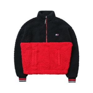 타미힐피거 여성 셰르파 하프집업 플리스 아노락