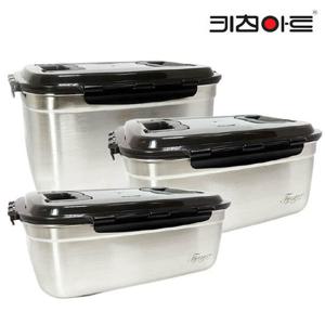 키친아트 프리미엄 피앙세 김치통3종세트-사이즈별1개