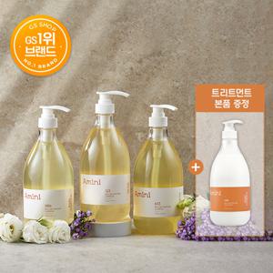아미니 [뷰티1위]약산성 단백질 샴푸1L 3개+트리트먼트1L 1개 증정