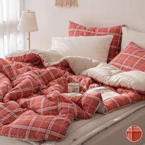 [올리비아데코] 로쏘체크 순면 차렵이불(Q)