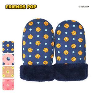 [제이에스지]카카오프렌즈 스웨이드벙어리장갑