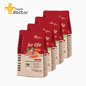 [마이펫닥터] 시그니처 포 라이프 어덜트 강아지 사료, 2kg, 4ea