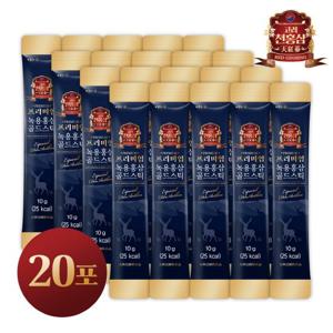 고려천홍삼 프리미엄 녹용홍삼 골드스틱 10g x 20포