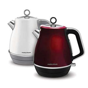 클래식한 디자인 모피리처드 코어 전기포트 주전자 화이트