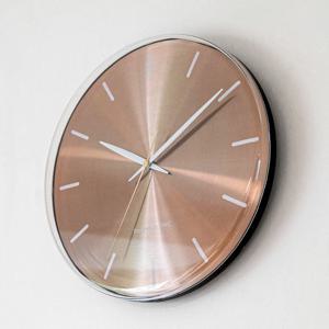 오리엔트 OWC 클리어 프레임 메탈 디스크 벽시계 골드