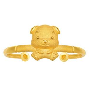 [한국금다이아몬드] 아기 순금 개 돌팔찌 24K 3.75g 돌잔치 100일 선물