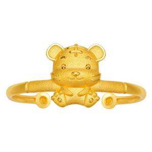 [한국금다이아몬드] 아기 순금 호랑이 돌팔찌 24K 3.75g 100일 선물