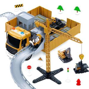 [아이존]시티빌더 변신 트럭 (변신트럭+타워크레인 구성)