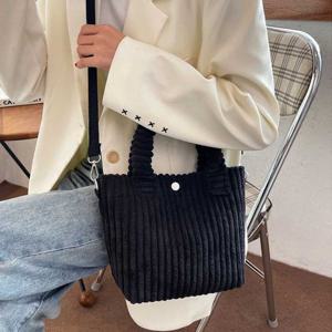 겨울 감성 스타일리쉬 코듀로이백 작은 토트 손가방