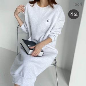 [보리맘]기모 폴로 수유복 맨투맨 수유 원피스