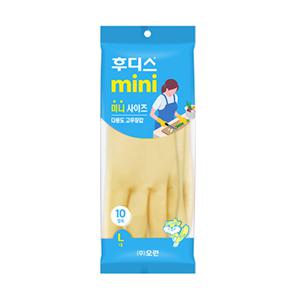 오런 후디스 미니 고무장갑 아이보리 대형 10매