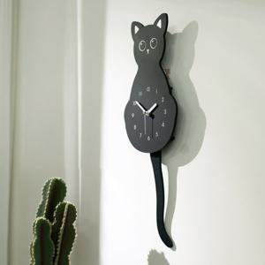 국산 플라이토 블랙캣 무소음 인테리어 추벽시계