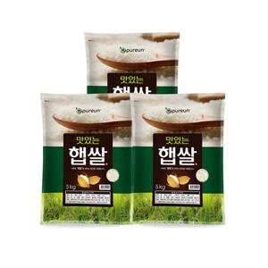 [이쌀이다] 25년 맛있는 햅쌀 5kg x 3개