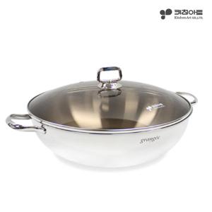 키친아트 그랑제 인덕션 통3중 304스텐 전골냄비 33cm