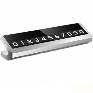 테슬라 자동차 주차안심번호판 야광 전화 핸드폰 메탈 인테리어