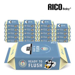 리꼬 레디투플러쉬 비데물티슈 휴대용 20매 x 20팩