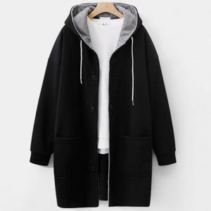 [엠엔씨][MNC] 찬바람불땐 기모배색 후드코트 (MDCT012AD)