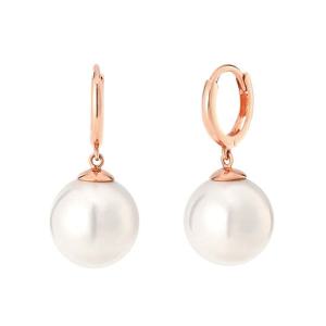 [비앤비골드] 14K 진주 드롭 링 원터치 귀걸이 XL 한쌍MNE36221