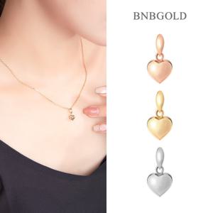 [비앤비골드] 14K 7mm 통통 볼륨 하트 펜던트 HKP36229