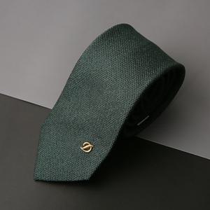 [듀퐁 타이] 2022 F W 깔끔한 솔리드 그린 준슬림 듀퐁 넥타이 TE3SM61KA017TGE