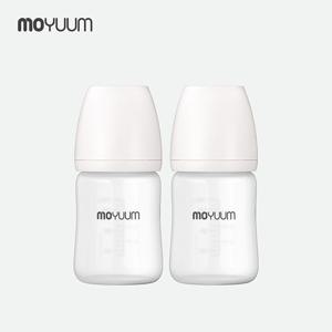 [모윰] 실리콘 코팅 노꼭지 유리젖병 150ml 2팩