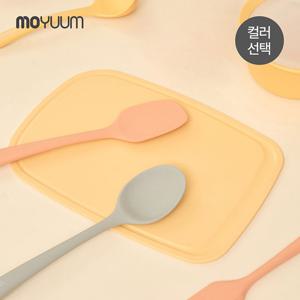 [모윰] 실리콘 이유식 스파츌라 2종 세트 (일반+스푼형)