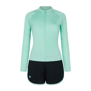 [아레나] 여성 레저 짚업 래쉬가드 세트 A3BL1PS05 MNT