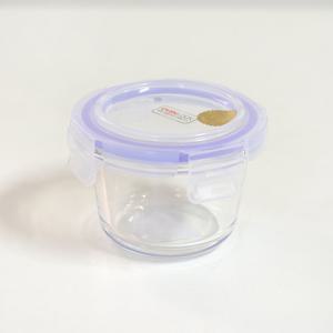 오븐락 글라스찬통 원형5호 200ml 내열유리 반찬통