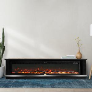 전기벽난로 TV다이 거실장 하이든 40인치 불멍 온풍기 히터