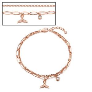 [로이드]행운의 고래꼬리 14k 골드 팔찌 LWB19145G