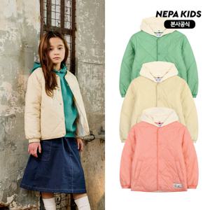 [네파키즈/택가129,000] KJC0902 크리쉬 후드 퀼팅자켓 본사직영