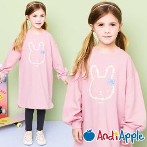 [앤디애플]들꽃토끼오버핏롱원피스