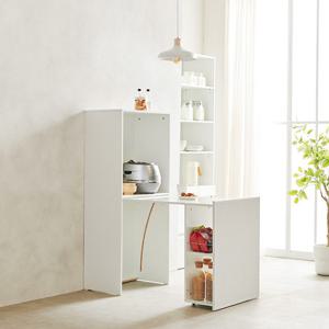 아빌 접이식 렌지대식탁 슬라이딩 확장테이블 원룸 폴딩 식탁