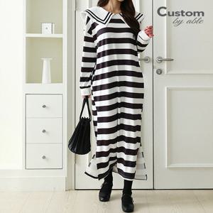 [한정/특가]세라카라 줄무늬 롱 원피스_C2301OP019A