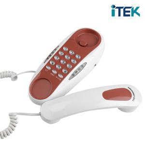 아이텍 빅버튼 가정용 유선전화기 IK-710 탁상용 벽걸이 겸용 발신자표시전화기 어르신전화기