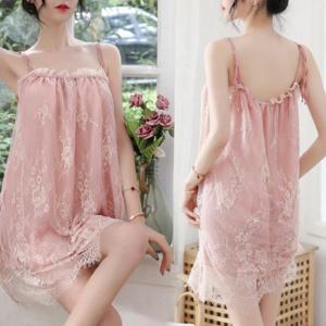 [attimor]슬립 T팬티세트 홈웨어 시스루 원피스 쁘띠벤시 attimo