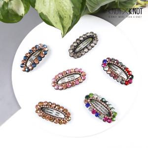 [KNOTXKNOT] 쓰임새 많은 데일리 타원 빅크리스탈 똑딱핀