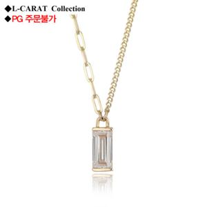 [로이드] L-Carat 모던브리티시 바게트컷 언발란스체인 14K 목걸이 LNN21075G