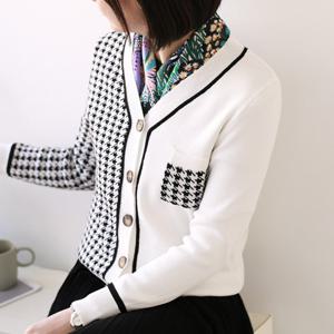 [웬디즈갤러리]하운드 배색 가디건 ICD103