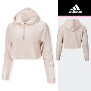 아디다스 우먼스 3S 크롭 후드(HR7855) 루즈핏 긴팔