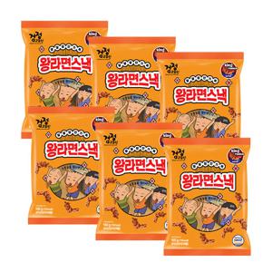 [무료배송] 검정고무신 왕라면스낵 160g x 6개