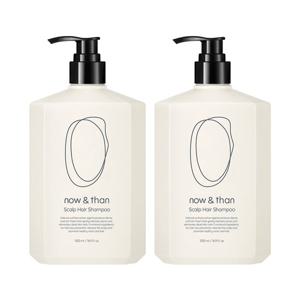 [2개 세트]나우앤댄 약산성 두피탈모 헤어샴푸500ml 2개