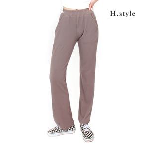 H스타일(GD)3064골지부츠컷팬츠 빅사이즈 나팔바지 밴딩 슬랙스